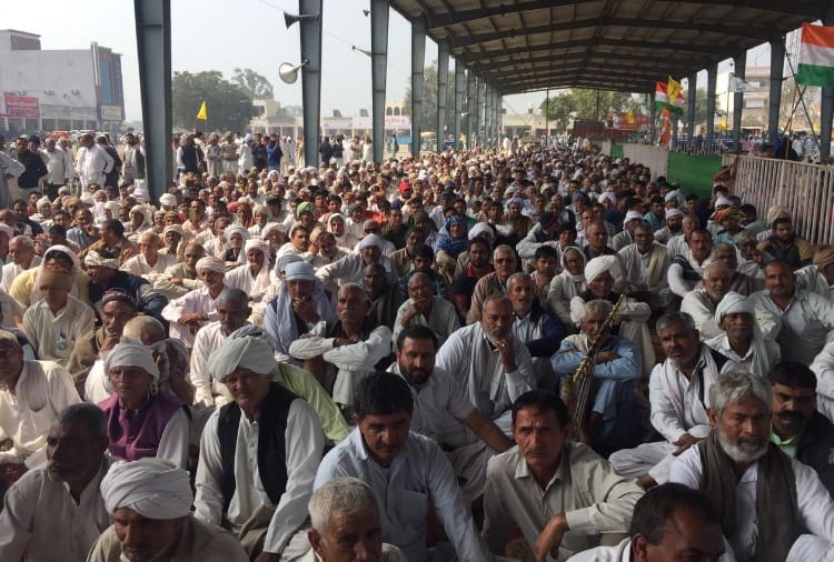 Kisan mahapanchayat starts at kharkhoda of Haryana