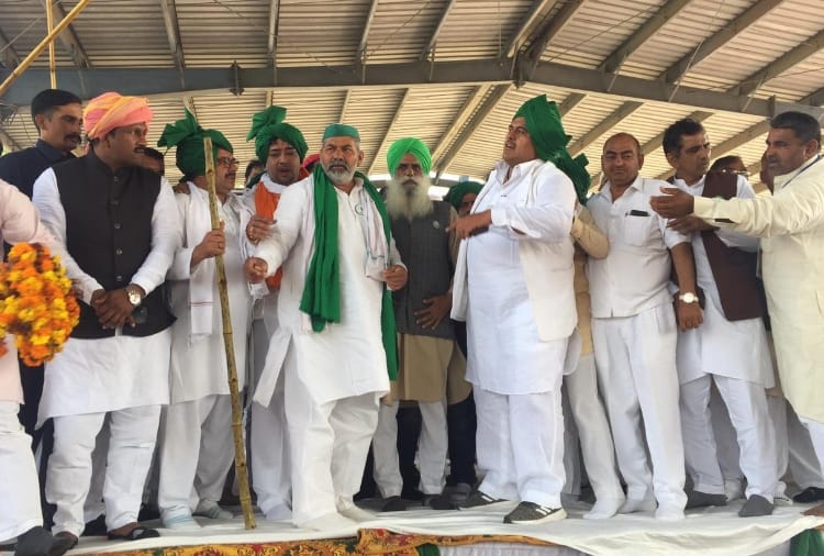 Kisan mahapanchayat starts at kharkhoda of Haryana