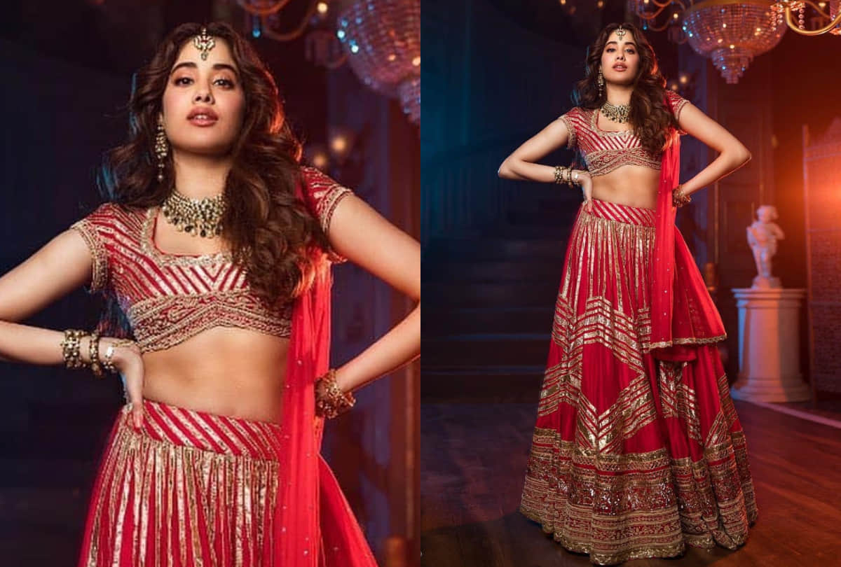 janhvi kapoor bridal look in film roohi