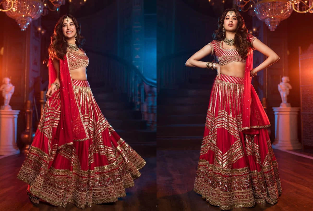 janhvi kapoor bridal look in film roohi