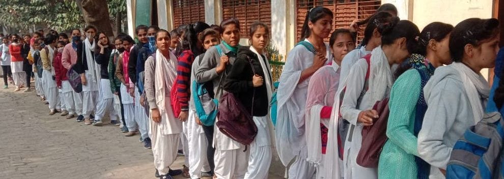 Blood group investigation of students in the camp