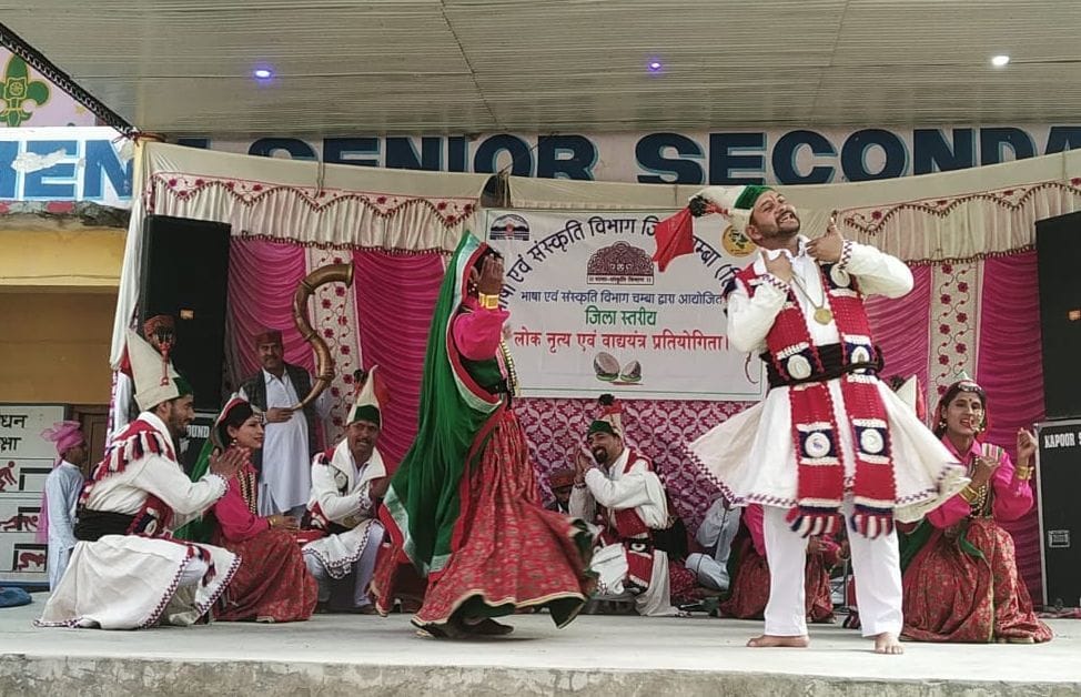 Saraswati folk art Sangam topped in folk dance