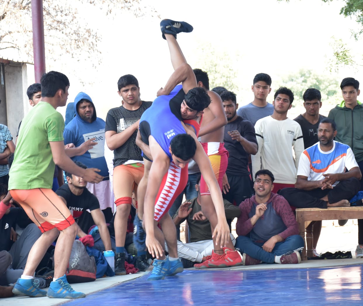restling, players, district level games