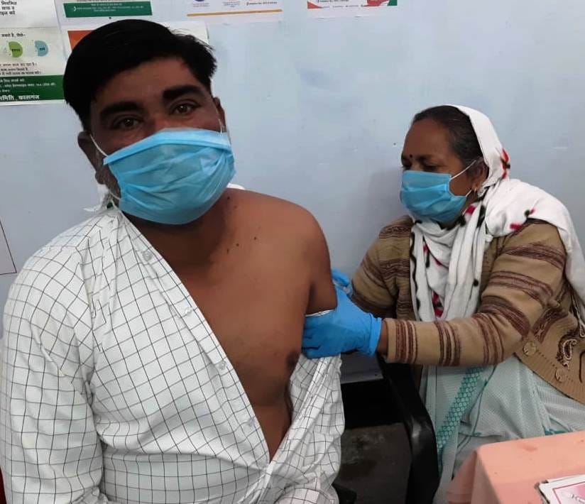 vaccination of 766 frontline workers
