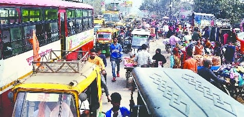 There was also a market on the road from satellite to Shyamganj.