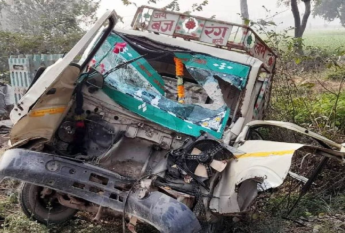 one devotee died and nine injured in road accident in kasganj