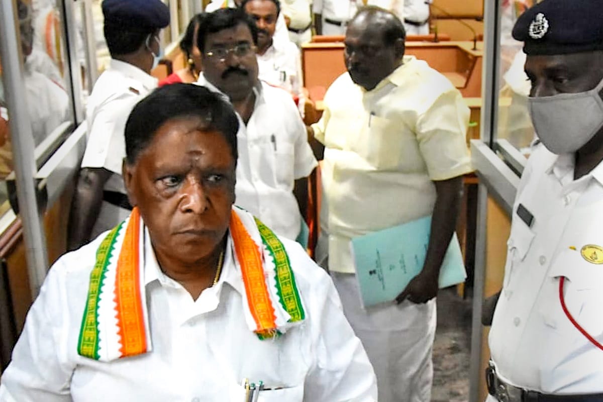 six out of 10 governments in Puducherry could not complete their term