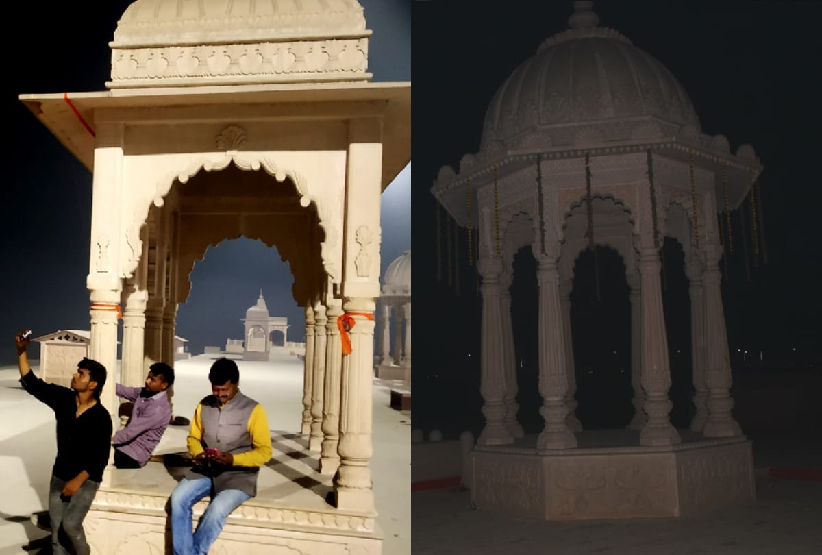 Power cut on rajghat after CM Yogi dream project was inaugurated in Gorakhpur