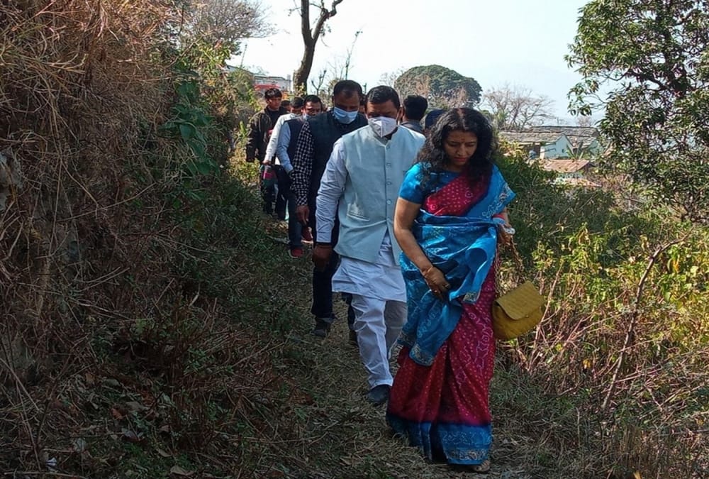 Uttarakhand News: Rajya sabha MP Anil Baluni Reached Ancestral village first time after Suffering cancer