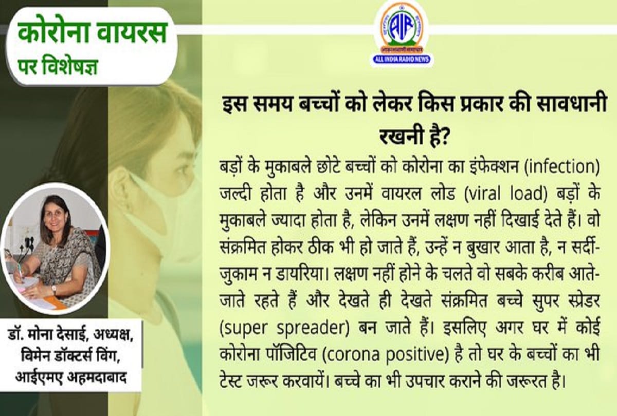 Coronavirus vaccination for children in India covid 19 cases update