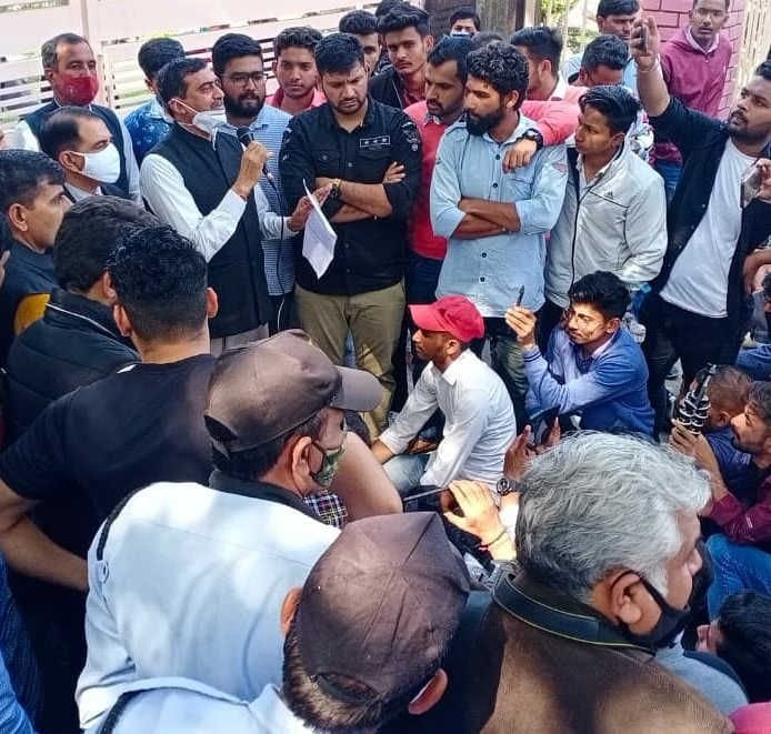 student protest in GJU