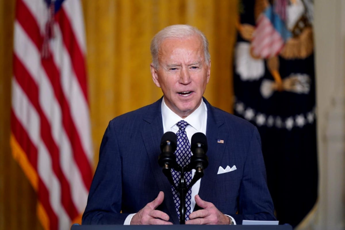 US president Joe Biden says 90 percent of all adults will be eligible for the covid 19 vaccination by April 19