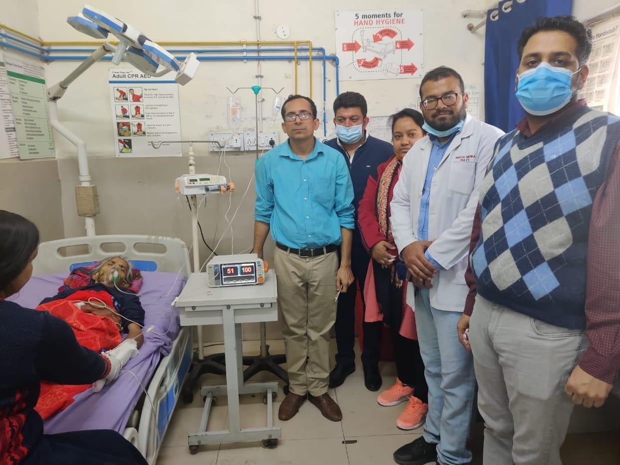 Activated injection for the treatment of paralyzed in government hospital, health improved for the first time in the state