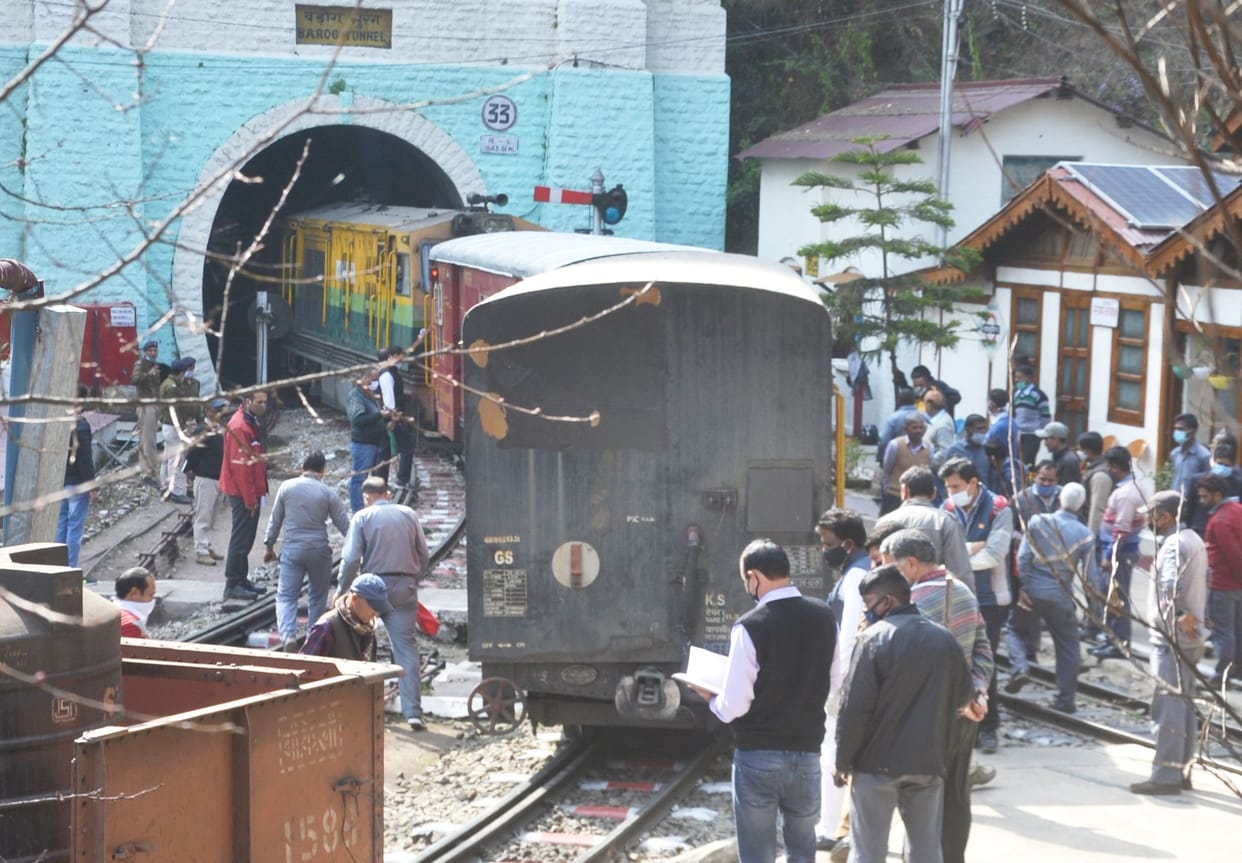 Railway employees created chaos after derailing the train