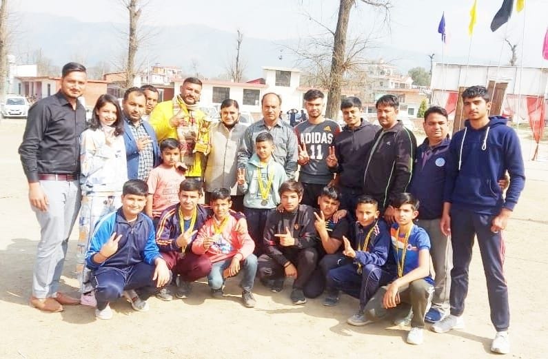 Chaitanya and Pranjal won gold medal in Wushu