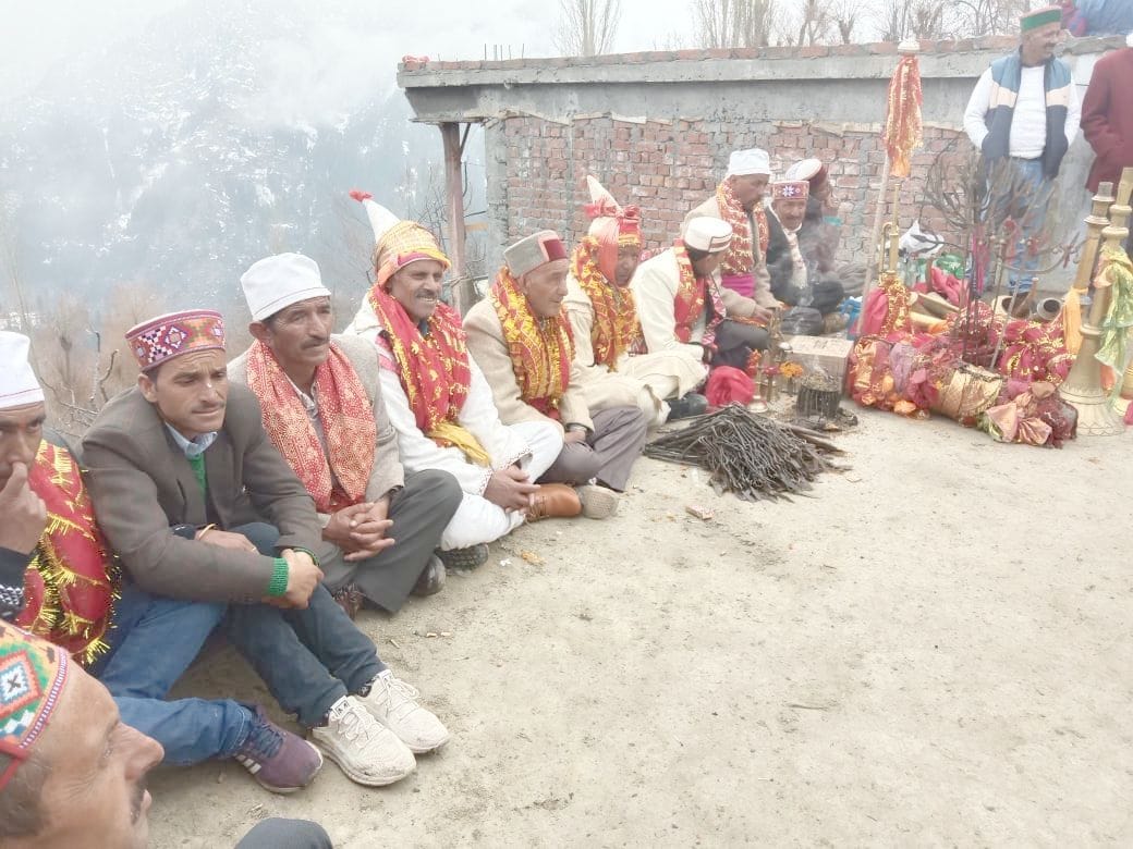 Devotees reach Mullasani Mata temple while dancing and singing