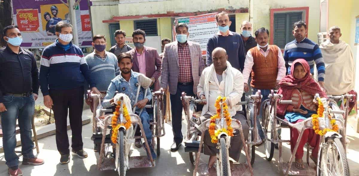 CDO distributed equipment to Divyang