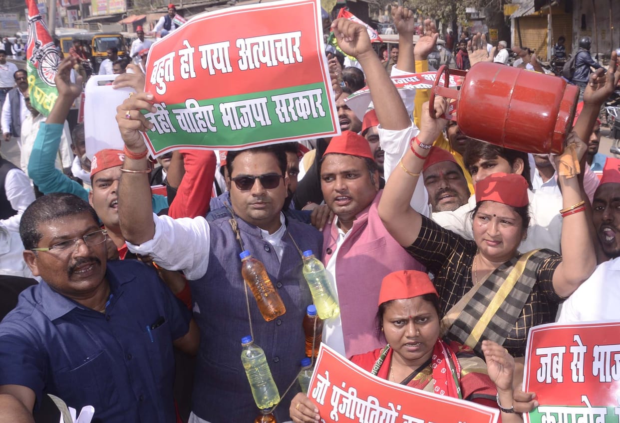 Sapai took to the road to protest against inflation