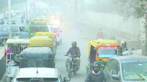 The dust escapes like this, AQI will reach beyond three hundred