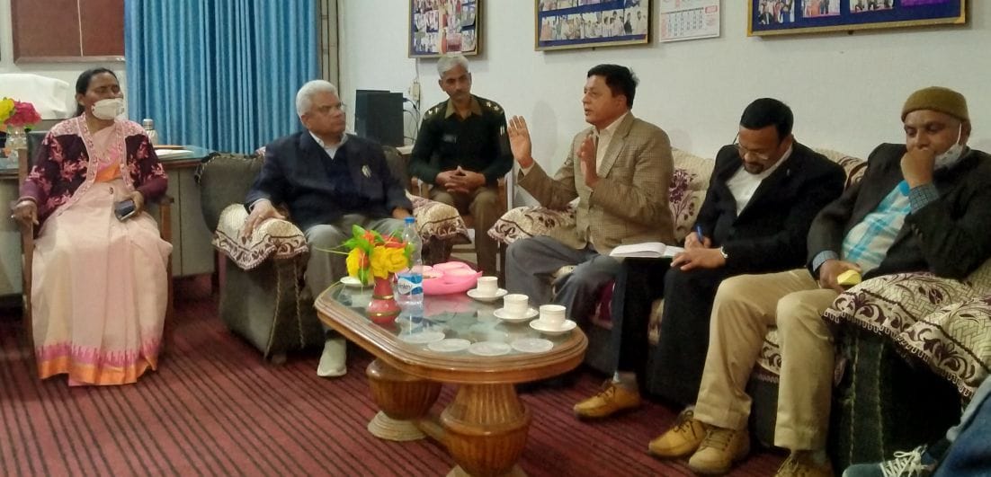 Higher Education Committe Vice Chairman Inspects  the College