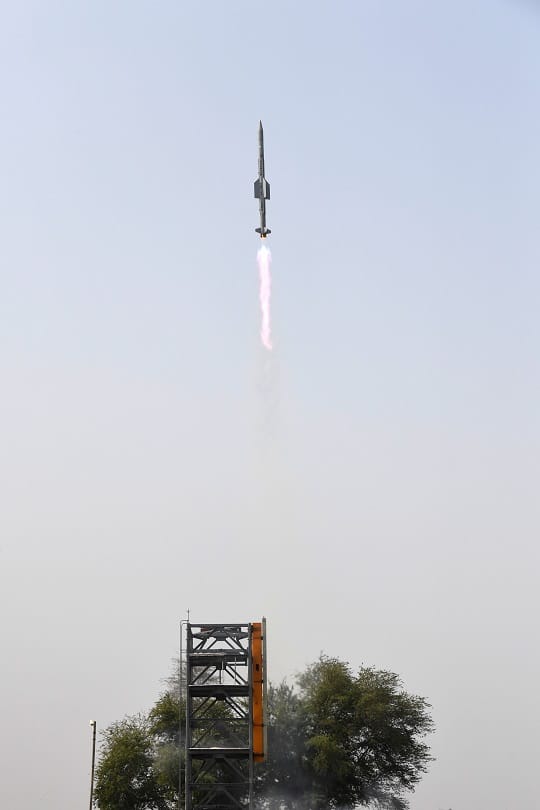DRDO successfully test fired indigenous surface to air missile VL SRSAM twice
