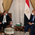 Pak FM Shah mahmood kureshi with Egypt FM Sameh Shoukry