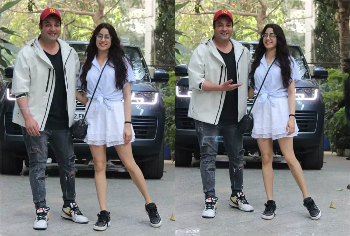 Janhvi Kapoor in neon green mini dress for film Roohi Afzana promotion looks like a glamorous diva