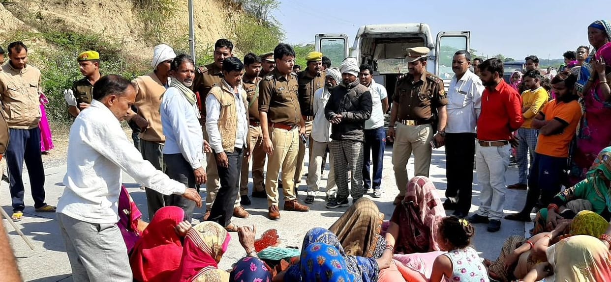 Dumper crushed farmer, jammed with dead body