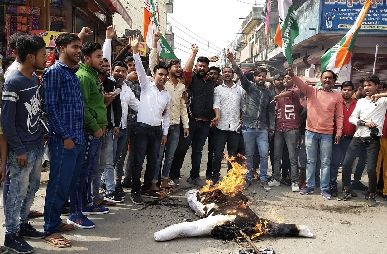 People protested against inflation