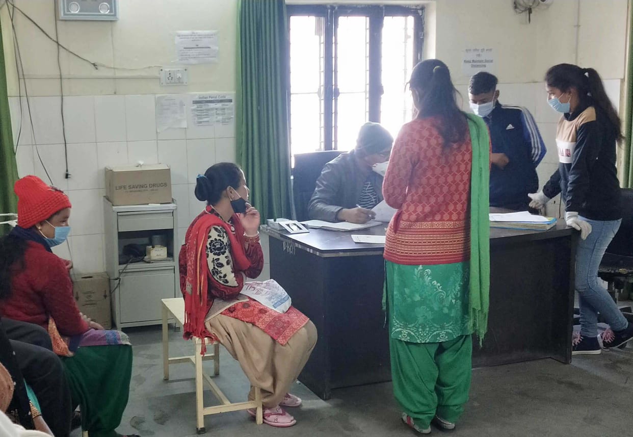 Patient upset in district hospital