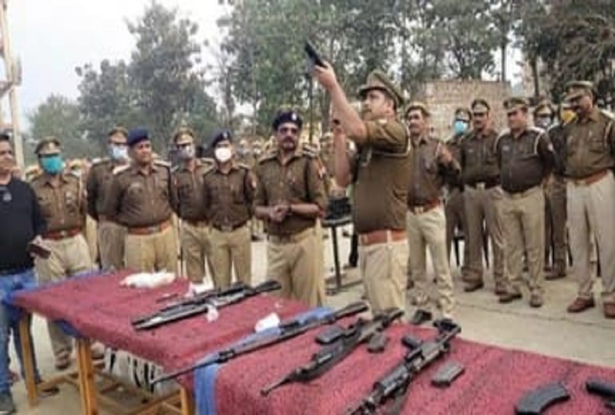 No open pistol during mock drill in maharajganj