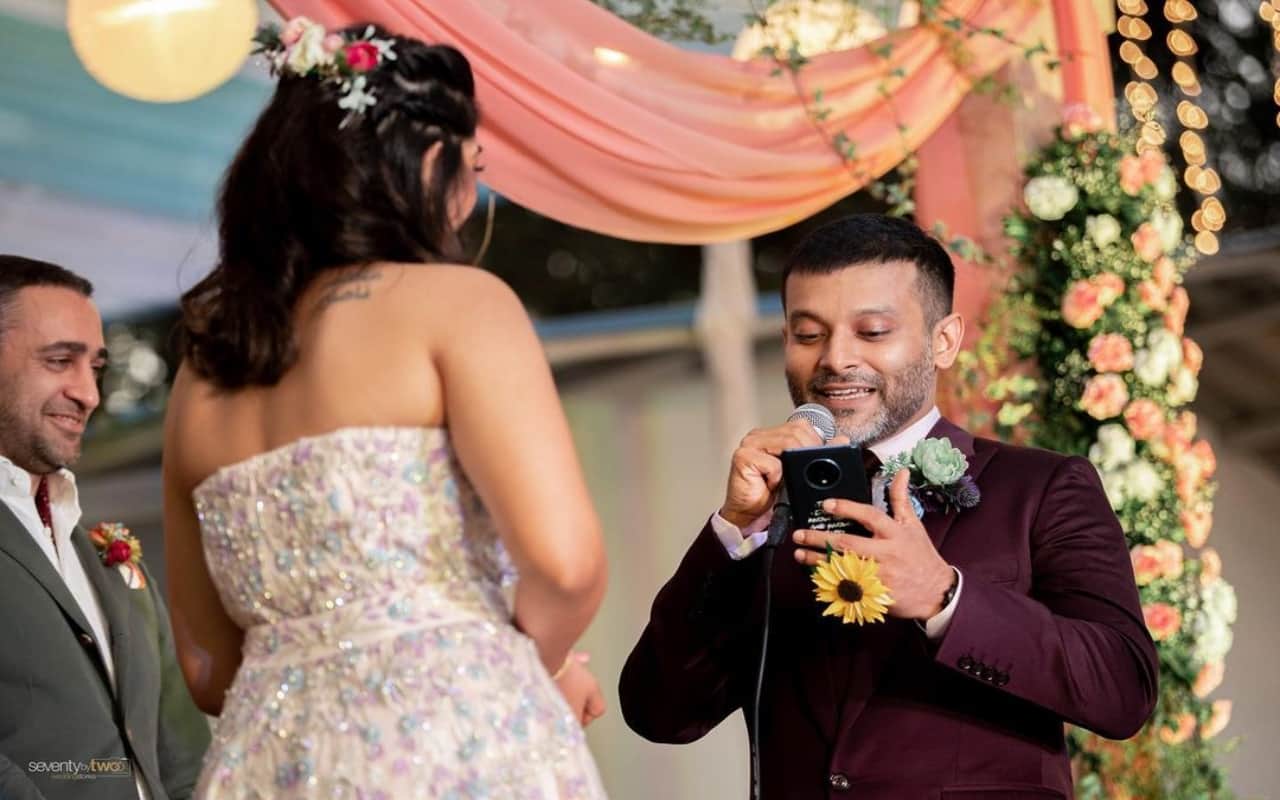 zayn marie khan shared her wedding ceremony photo imran khan officiated the party
