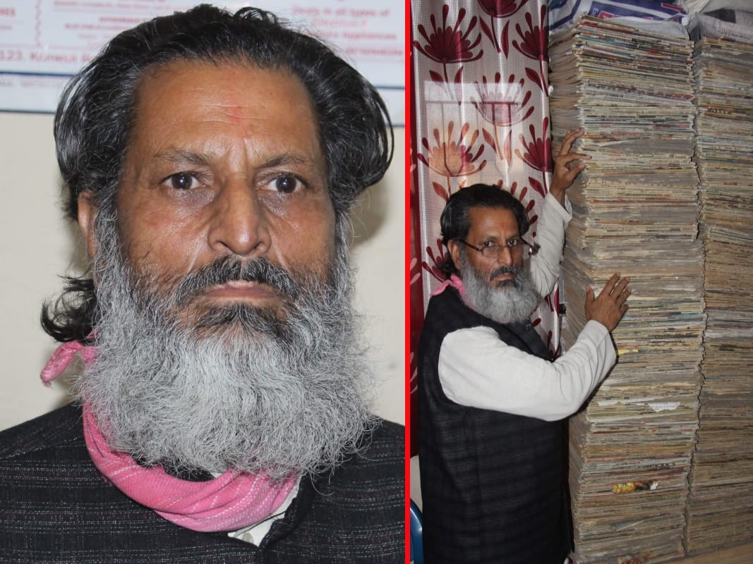 amar ujala completes 24 year in uttarakhand, this man have all news paper of following years
