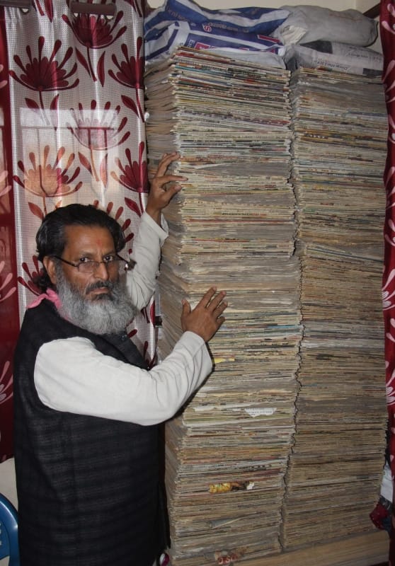 amar ujala completes 24 year in uttarakhand, this man have all news paper of following years