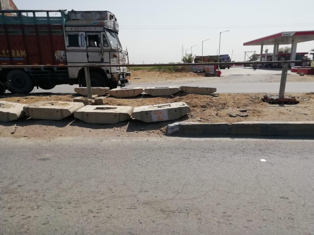 Alert administration, cut off on highway