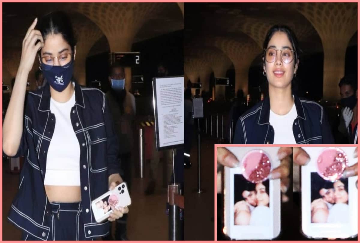 Janhvi Kapoor has a photo with her family member on phone cover - can you guess who?