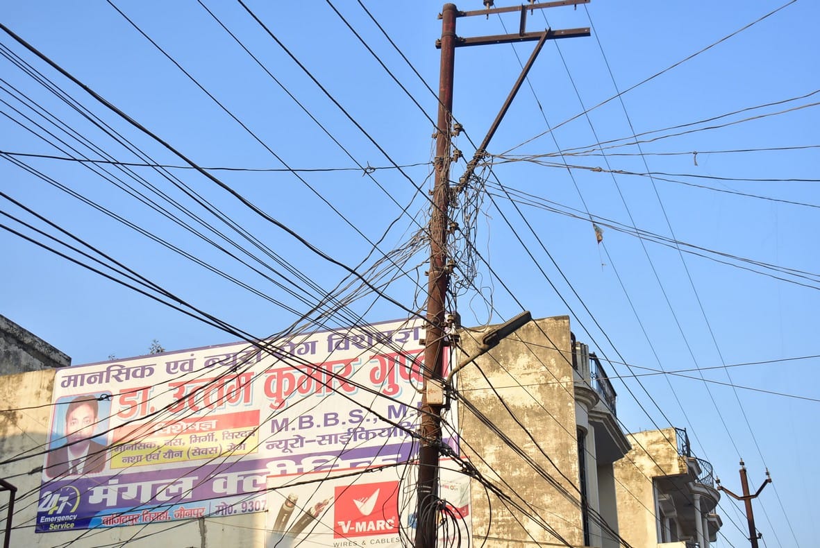 Loose, dilapidated hypertension wires are proving dangerous in Jaunpur
