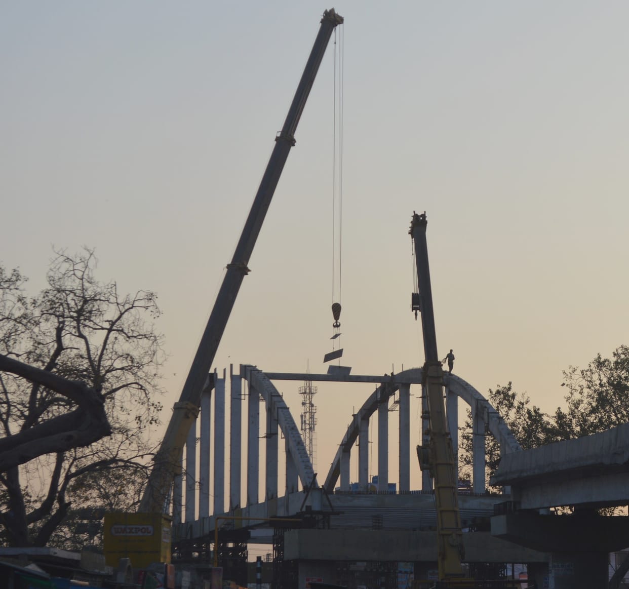 Hathras: 50 percent construction work of overbridge completed so far