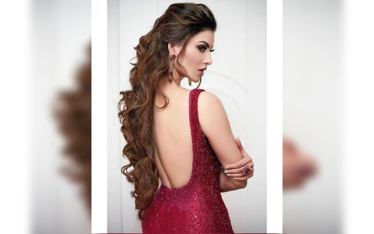 hairstyle for sequin gown for perfect party look