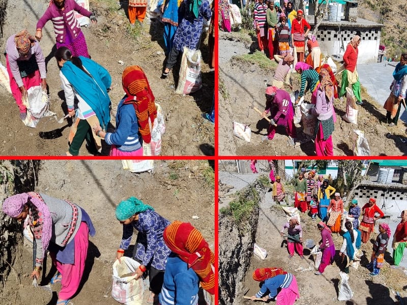 mussoorie news : women self involve in development of their village