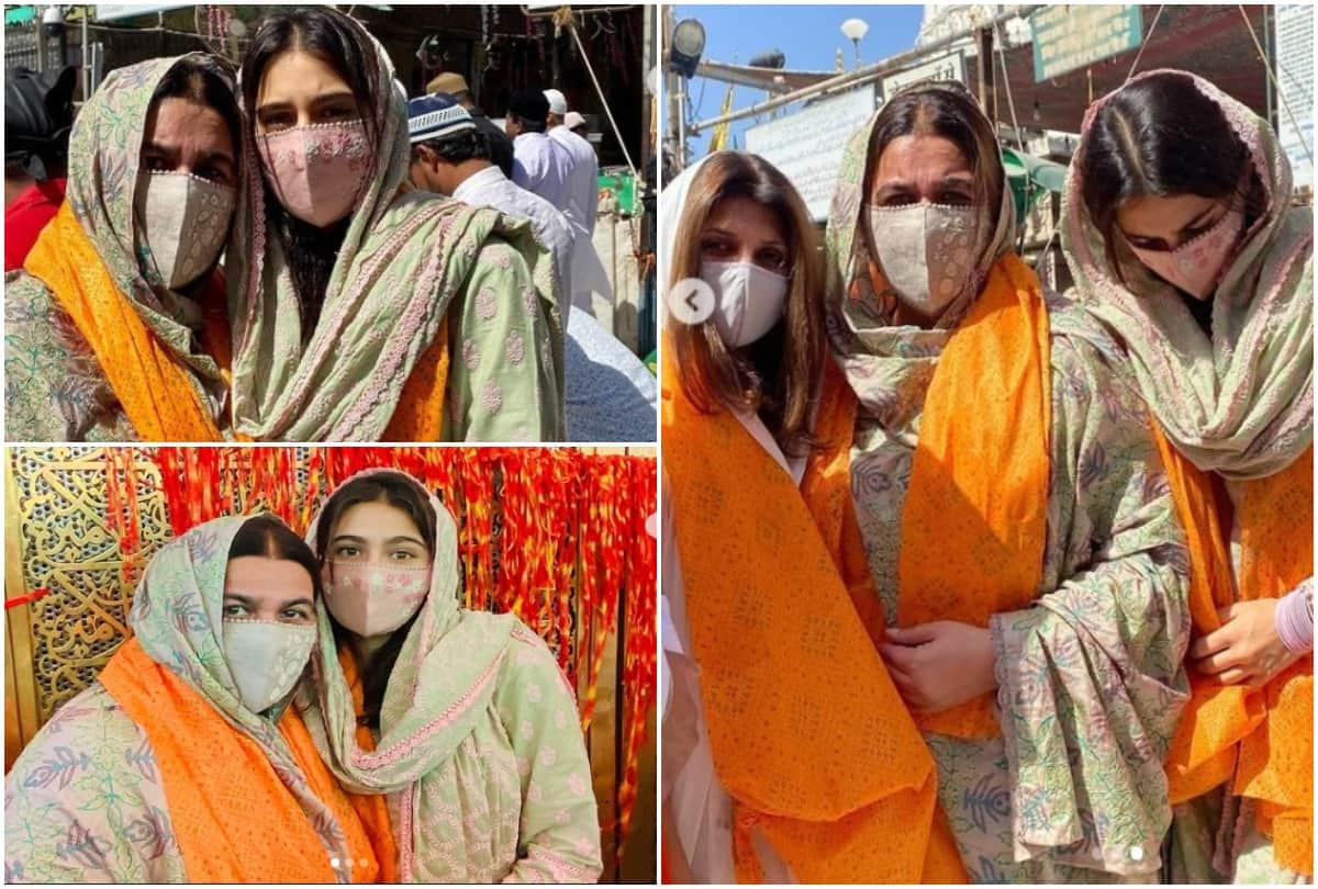 Sara Ali Khan pays visit to Ajmer Sharif with mom Amrita Singh see in PICS