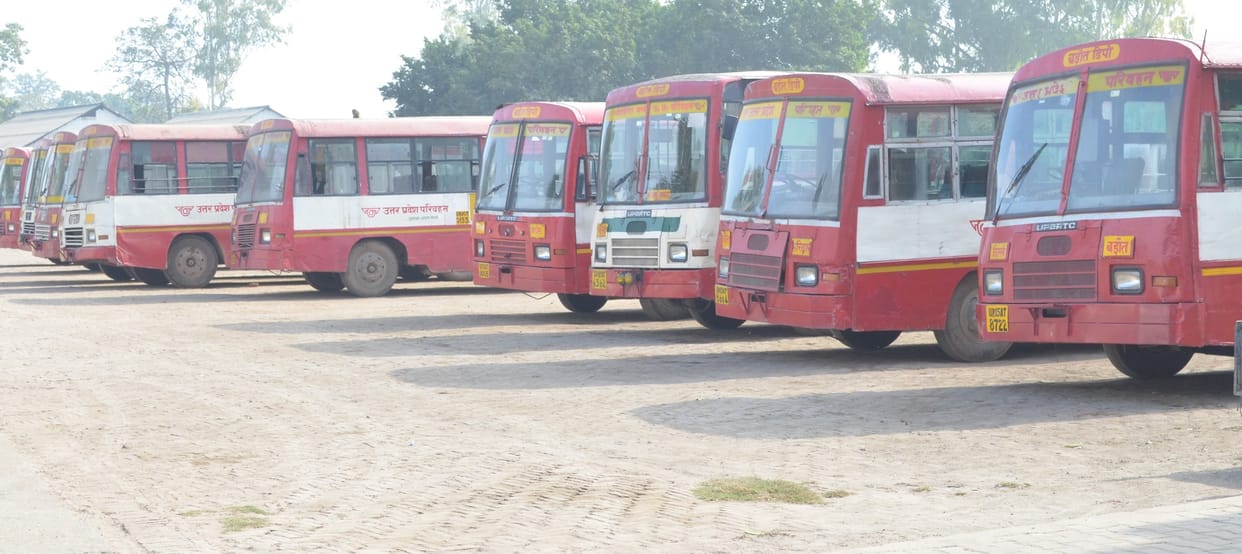Roadways buses are gathering dust due to lack of operators