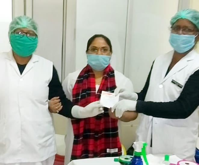Corona vaccine administered by 2996 health workers