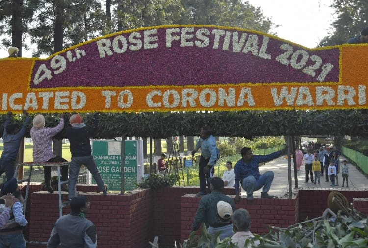 Chandigarh : Rose Festival dedicated to corona warriors Started 