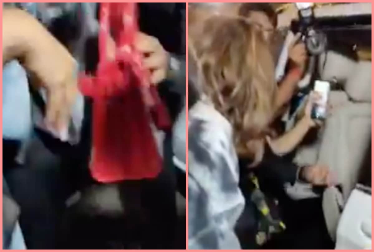 Deepika Padukone video viral when she stucked in crowd and a woman snatched her purse