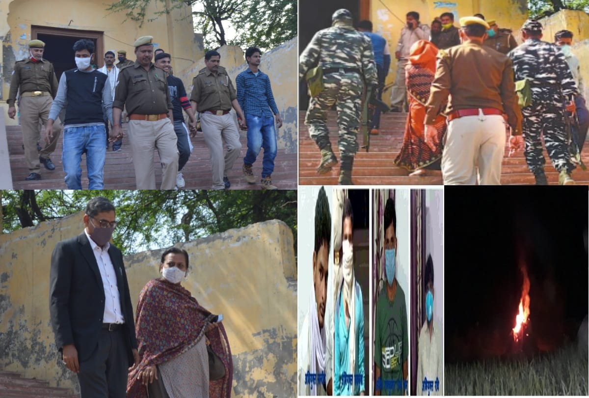 hathras gang rape case Charges set against all four accused victim brother and sister-in-law also reached court
