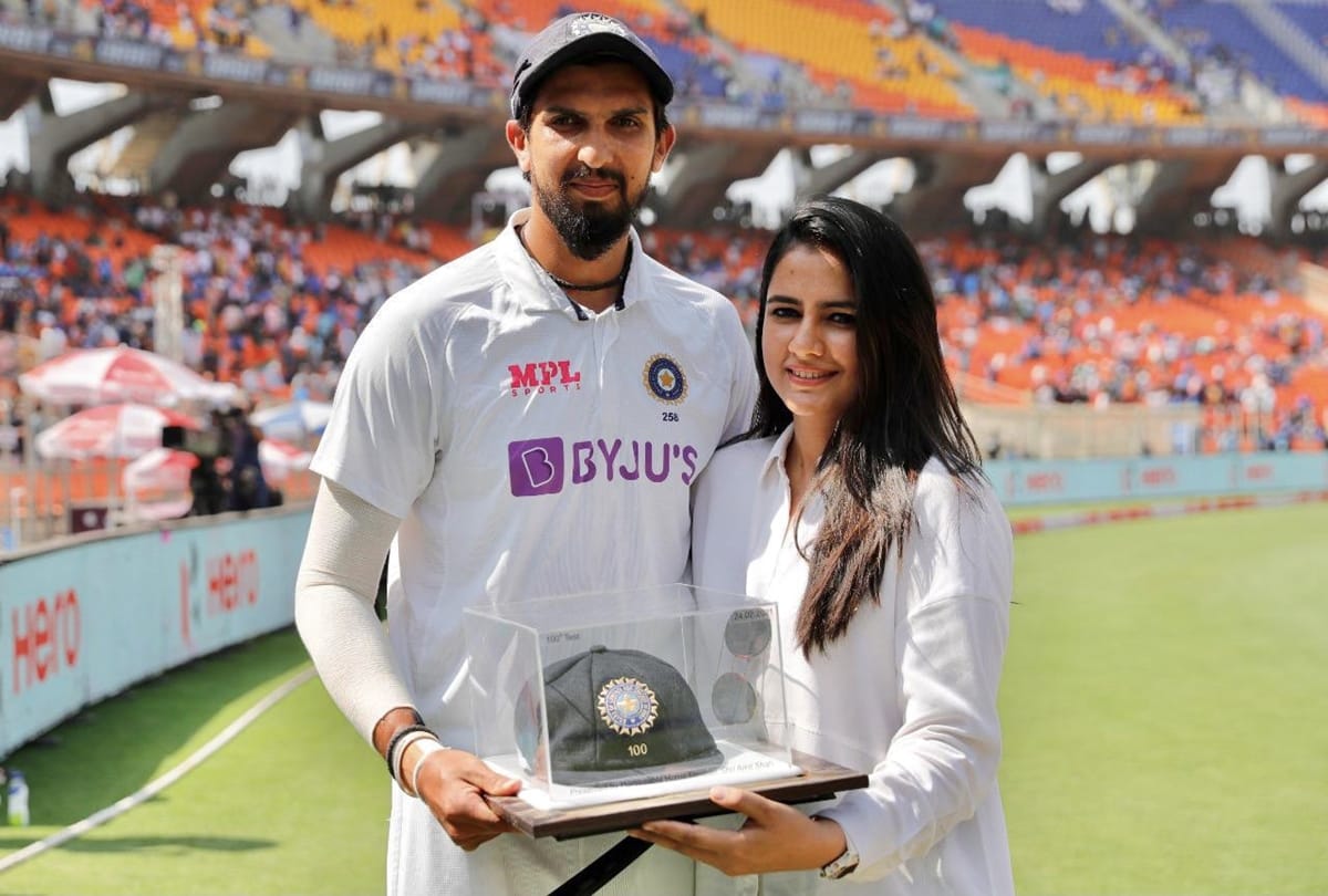 ishant sharmas says Thank you wife basketball star Pratima Singh on occasion of his 100th test