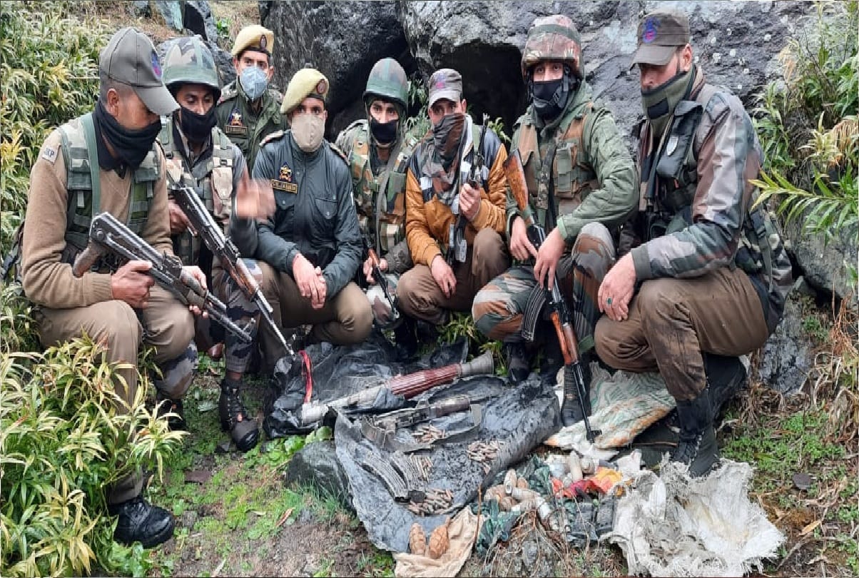 jammu kashmir latest news Terrorist Hideout Busted in  Reasi District Arms and Ammunition Recovered