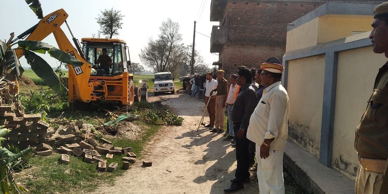 encroachment erased from chak marg
