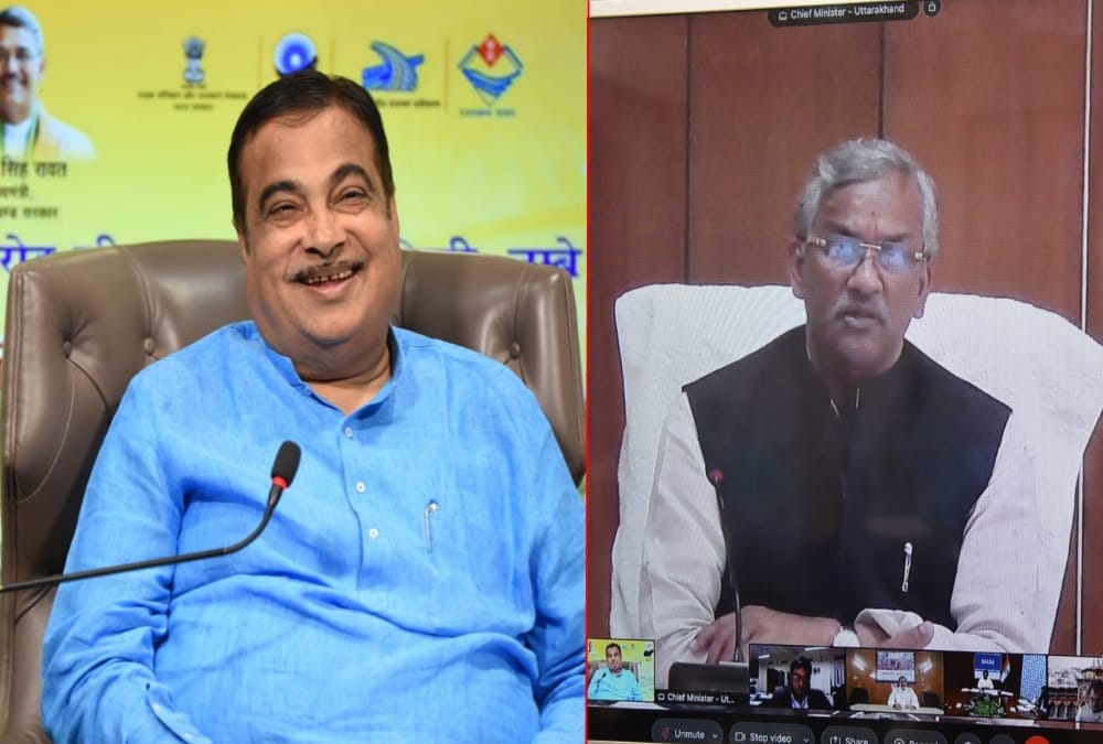 Union Minister Nitin Gadkari Done Virtual launch And foundation Stone of 5400 crore Rupees 250 km national highways in Uttarakhand